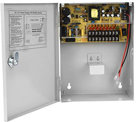 Oumefar Power Supply Power Supply Control UPS Access Control Power Supply 12V 10A Access Control Power Supply Box for Doors Access Entry System