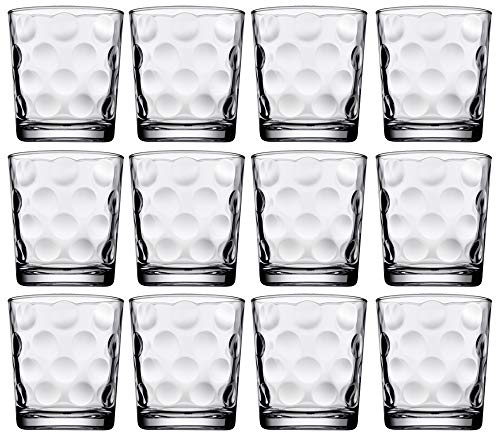 Queensway Home & Dining 255ml Modern Drinking Whisky Tumbler Glasses Glassware Gift Set (12)