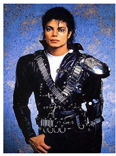 Diamond Painting Set Berühmtheit Michael Jackson Diamond Painting Kinder 5D Diamant Painting Full Erwachsene Malen Nach Zahlen Daiments Painting,Diamant Painting Bilder für Home Wand-Decor 30x40cm