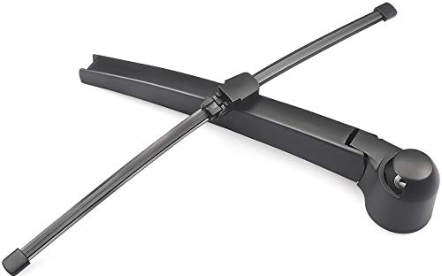 ZOFFI Heckscheibenwischer + Heckwischerarm Ersatz für GOLF MK5 2003-2009 POLO MK4 2002-2009, Scheibenwischer Hiten mit natürlichen Gummi Wischblätter