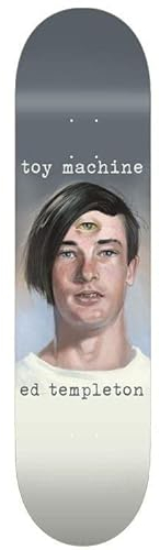 Toy Machine Templeton Portrait Skateboard Deck weiß 21 cm