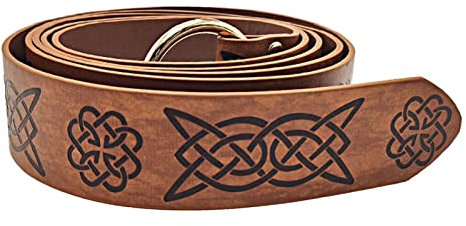 Herrengürtel, eleganter geprägter mittelalterlicher Ledergürtel, Verstellbarer Retro-Renaissance-Rittergürtel, Loop Knight PU-Ledergürtel, mittelalterlicher Wikingergürtel für Herren