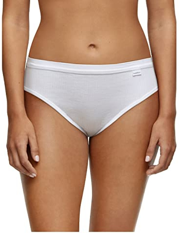 Chantelle Women's Cotton Comfort High-Cut Brief, White, Large