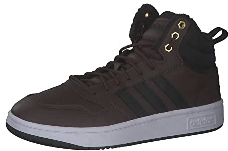 Adidas Herren Hoops 3.0 Mid WTR Sneaker, Brown/cblack/Goldmt, 43 1/3 EU