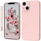 KPPIT iPhone 14 Case, iPhone 14 Protective Case Silicone,Ultra Slim Soft Gel Anti-Scratch,Microfiber Lining,Rubber Shockproof Case Cover iPhone 14 [6.1 inch] Pink