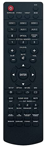 Allimity FSR147-ZU80480 FSR141-ZK60890 Remote Control Fit for Yamaha SOUNDBAR YSP-CU2500 YSP-2700 YSP-CU2700 NS-WSW121 YSP-2500