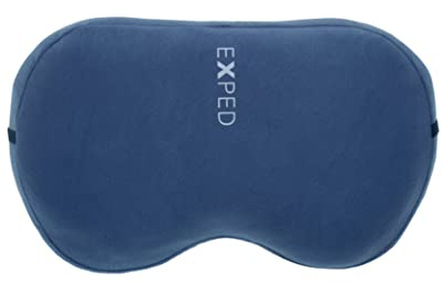 Exped Down Pillow L Blau - Daunen Komfortables anatomisches Daunen Kissen, Größe L - Farbe Navy