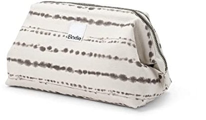 Elodie Details Kulturbeutel/Kosmetiktasche Zip&Go aus Baumwolle mit Breite Öffnung - Stabile Form - Tidemark Drops, Mehrfarbig
