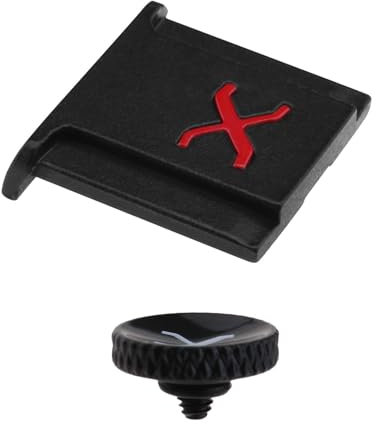 eMagTech Kamera Blitzschuh Abdeckkappe Und Auslöser Kompatibel mit Fujifilm X-Series, Silber