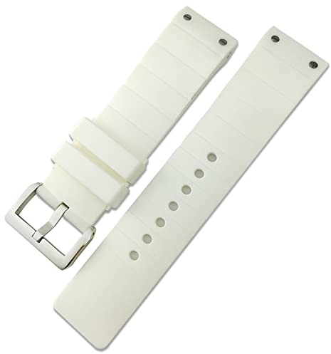 BONOOL Für Santos Armband 23mm Silikon Uhrenarmband für Santos De Cartier 100 Schwarz Braun Wasserdichtes Sportarmband