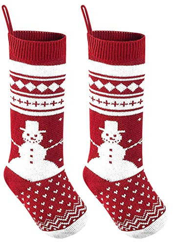 Kobilee Weihnachtsstrümpfe Personalisiert Adventskalender Geschenkbeutel Weihnachtsdeko Nikolausstrumpf zum Befüllen & Aufhängen Kamin Weihnachtssocken Nikolausstiefel Lustige Christmas Festlich