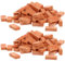 Toyvian 100 Stücke Rote Mini Ziegelsteine zum Basteln Miniatur Ornamente Puppenhaus Ziegel Zubehör DIY Modellbau Bausteine Backsteine Micro Landschaft Deko Eisenbahn Weihnachten Dekoration