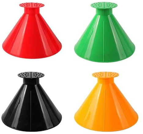 GinnYann Magical car ice scraper with funnel, 4 circular car ice scrapers, car snow scraper tools as