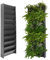 EVERTIA Vertikaler Garten, Blumentöpfe für natürliche vertikale Gärten im Innen- oder Außenbereich, Vertikales Hochbeet, Halbautomatische Bewässerung, 60 x 200 cm (10 Töpfe)