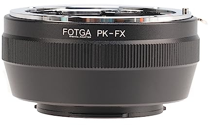 FOTGA PK-FX Objektivadapter für Pentax PK K Objektiv Kompatibel mit Fujifilm Fuji X-Mount Kamera Konverter auf X-H2,X-H2S,X-T5,X-T4,X-E4,X-T200,X-T100,X-A20,X-T30 II,X-T20,X-Pro3,X-Pro2,X-S10,X-S20