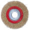 LIVASH Wire Brush Wheel for Bench Grinder Polish + Reducers Adaptor Rings,6inch 150Mm