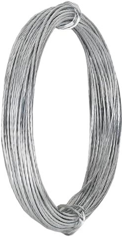 DAJISI 32.8 Feet/10m Picture Hanging Wire, Picture Wire Heavy Duty, Picture Frame Wire, Metal Picture Frame Wire for Photo Artwork and Picture Hanging (0.7mm/0.03in)