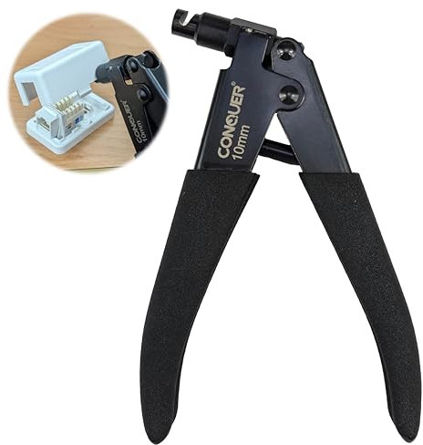 CONQUER Manueller Schnelllocher zum Schneiden von Kabellöchern in Aufputz-Anschlussdosen, Wandsteckdosen und Lichtschaltern, 10 mm