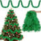 Espumillón Árbol Navidad Verde 20M - Paquete de 10 Guirnaldas Metálicas Oropeles Brillantes - Decoración para Boda, Fiesta, Hogar, Interior y Exterior