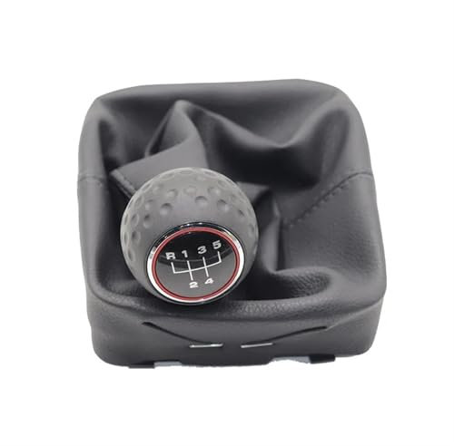 Auto Schaltknauf Für VW Für Polo 9N 9N2 2002-2009 GAITOR SCHALTBALLENGAMME/Rahmen/Chrom 5 Gang Auto Schaltknauf Mit Kofferraumabckung Car Schaltknauf(Type 1)
