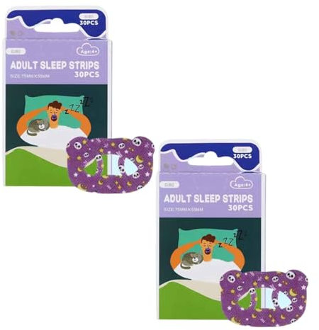 60 Stück Mundpflaster Schlafen,Anti Schnarch Mouth Tape gegen Schnarchen,Mundtapes zum Schlafen,Mundband für Nasenatmung,Lösung für Mundatmung im Schlaf,Mund Tape für Besseren Schlaf&Atemgewohnheiten