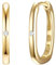Lulu Jane Damen Ohrringe aus 925/- Sterling Silber mit Diamant 0,2 Karat facettiert Diamantohrcreolen gelbgold