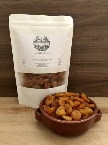Albicocche Secche Selezionate - Prima Scelta - Senza Zuccheri e Senza Coloranti Artificiali - Formato Richiudibile in Kraft - 1 Kg