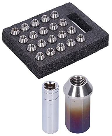 Radmuttern aus Edelstahl mit hoher Festigkeit für den Automodellbau (Gebranntes Blau)