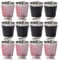 GOMETY Tragbares Schnapsglas-Set: 12 Stück, Edelstahl Schnapsglas, Robust & Elegant, Mit Lederkette Für Partys Und Events (4,2 X 3,7 Cm, Rosa + Schwarz, 30ml)