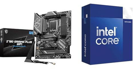 MSI Z790 Gaming Plus WiFi Carte mère + Intel® Core™ i5-14400, processeur pour PC de Bureau, 10 cœurs