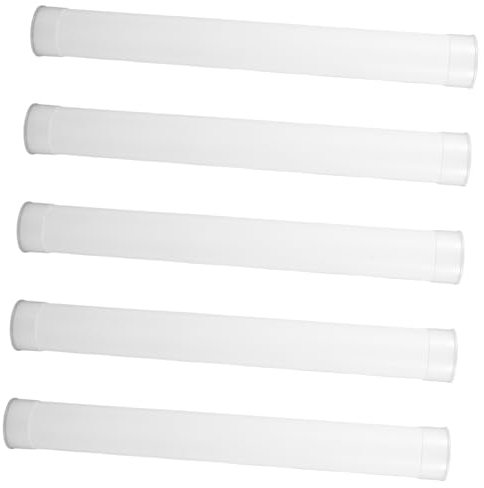 SOLUSTRE 5 Stück Dokumentenversandrohre 31cm Pe Aufbewahrungsröhrchen Mit Sicherem Verschluss Transparente Posterrollen Für Kunstwerke Transport Und Lagerung