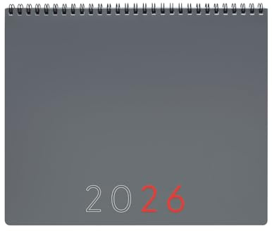 Finocam - Terminplaner + Notizen Monatsansicht 2026 Monatsansicht + Notizen Januar 2026–Dezember 2026 (12 Monate) Grau International