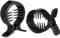 HONITANO 2Pcs Round Toothed Hair Clip Strong Tension Ponytail Holders for Updos Stylish Black Hair Claw for Thick Hair Durable Design for Everyday Use