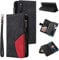 Étui à rabat pour téléphone Compatible with Sony Xperia 10 III Neuf cartes à glissière portefeuille porte-carte Slot Strap de poignet Bande de téléphone Boîtier Flip Téléphone Compatible with Sony Xpe