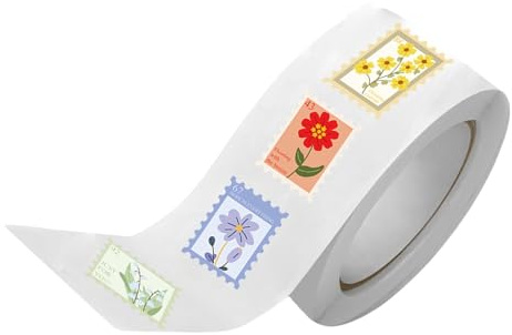 Flower Stamp Sticker Water Bottle Decorative Gift Box Floral Decal for Scrapbooking Flower Stamp Laptop Gift Box Decorative for Laptop