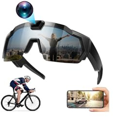 4K HD POV Baseball Glasses with Camera,2026 Smart Video Recording Glasses for Action Sports,Smart Camera Glasse Sunglasses,with Audio/Bluetooth,Non-Slip Silicone Nose Pads & Temples,+32G Card