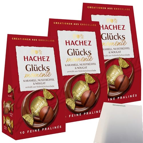 usy Bundle für Hachez Schokolade Glücksmomente Mix 3er Pack (3x112g Packung) + usy Block