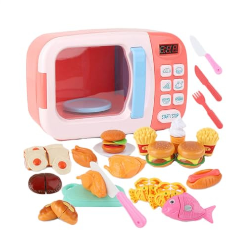 Jouez au micro-ondes - Ensemble de cuisine électronique alimenté par piles