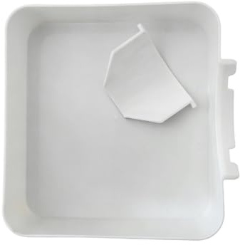 Waschmaschinen-Filterablaufschale, universel Waschmaschinen-Ablauftrichter | 18x17,8cm große Tropfschale mit 3D-Druck für die Filterreinigung der Frontlader-Waschmaschine, zum Auffangen überschüssigem