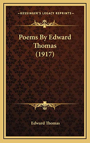 Poems By Edward Thomas (1917)