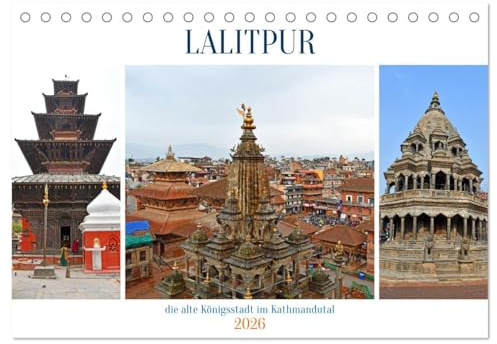LALITPUR, die alte Königsstadt (Tischkalender 2026 DIN A5 quer), CALVENDO Monatskalender