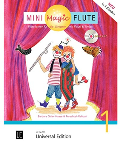 Mini Magic Flute, für Querflöte, m. Audio-CD.Bd.1: Flöte lernen für die Jüngsten mit Flauti und Timpo. CD mit Voll- und PLAY ALONG Version für das ... ist als Gratis-Download erhältlich