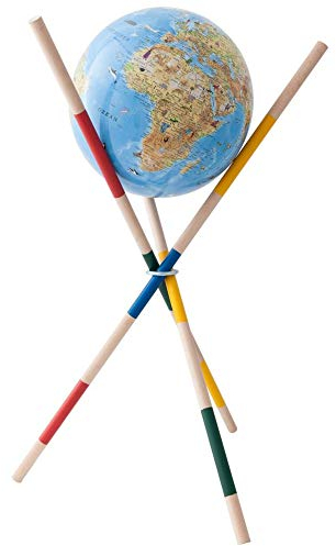 COLUMBUS Kinderglobus Die Maus Leuchtglobus-Set: Durchmesser 26 cm, Set-Inhalt: Leuchtglobus, Plüschmaus, Begleitheft, Welt-Uhrzeit-Lineal: ... Beleuchtet: Physisch (Kids Line)