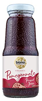 Biona Organic Pomegranate Juice, 200ml (Pack of 6)