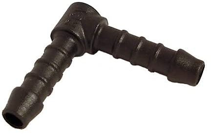 2x 8mm 90' Right Angle Hose Tupe Pipe Connectors Tube Pipe Connector Joiner Air Fuel Water - FREE FIRST CLASS UK POSTAGE!