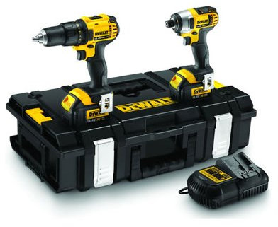 Kit 2 herramientas Dewalt 14,4 V taladro a percusión + atornillador impacto – dck235 m2