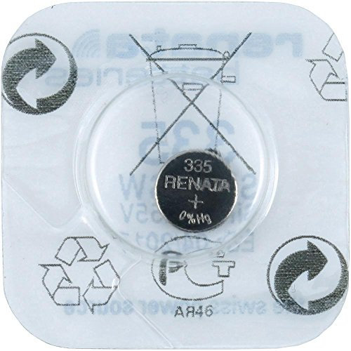 Renata, Swiss Made Watch Battery, Size 5.8 x 1.2mm, Renata Ref. 335 - (995 037)