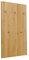 Holzprojekt-Summer Wandgarderobe Flurgarderobe Garderobenpaneel Massivholz Birke mit 5 Kleiderhaken