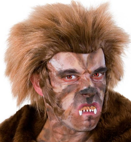 Werwolf Perücke Halloween Grusel Monster Unterwelt tierisch Hund