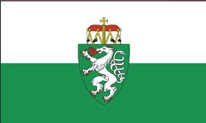Flagge/Fahne STEIERMARK mit Wappen Staatsflagge/Landesflagge/Hissflagge mit Ösen 150x90 cm, gute Qualität